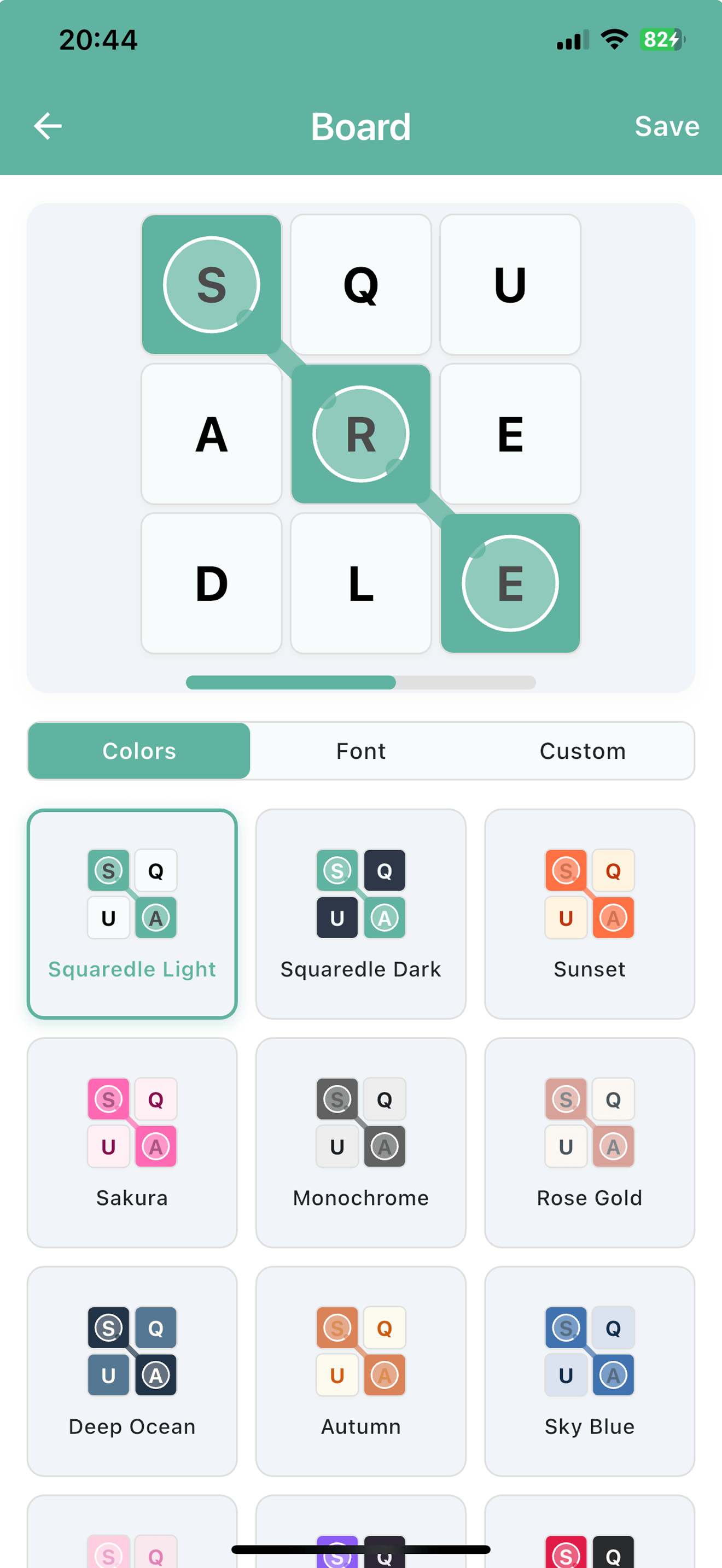 Custom Theme