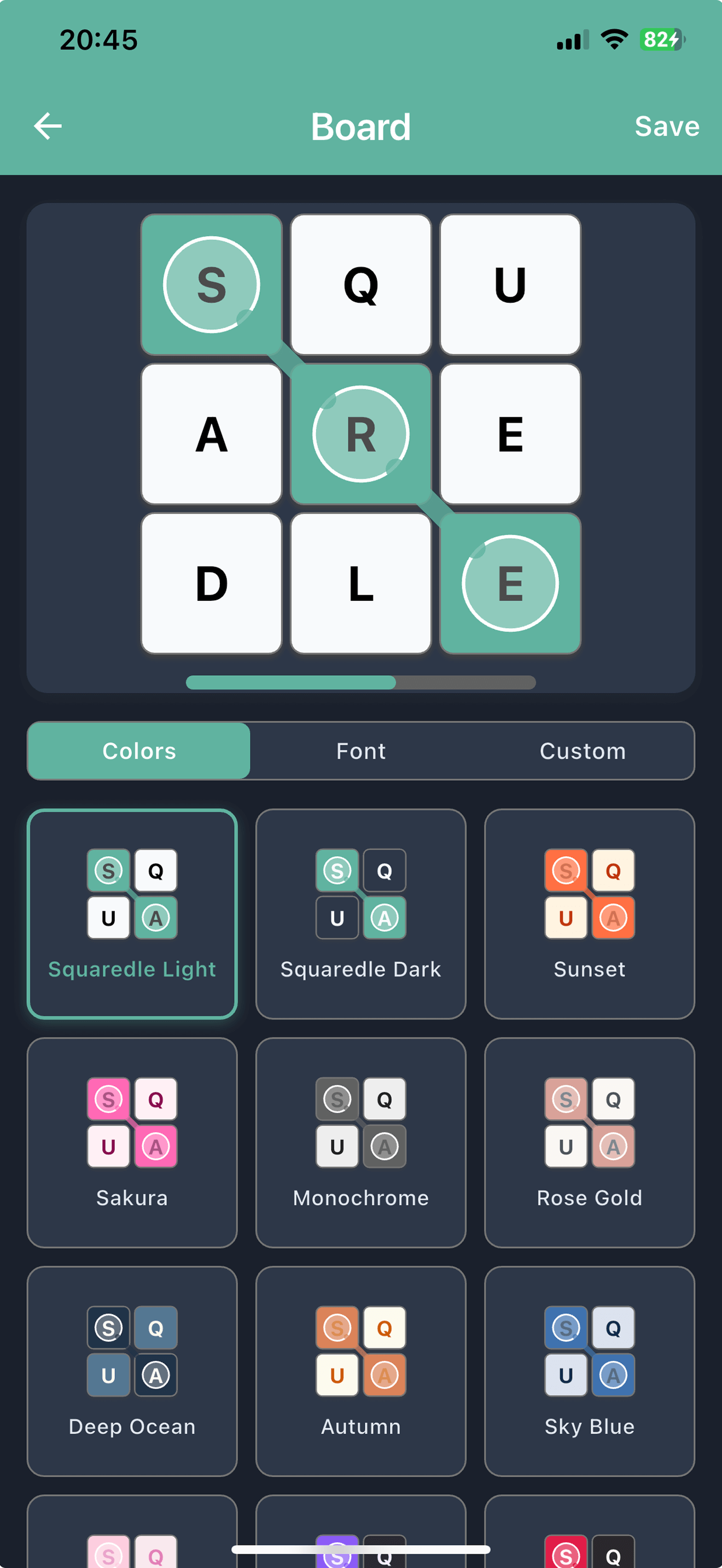 Custom Theme Dark