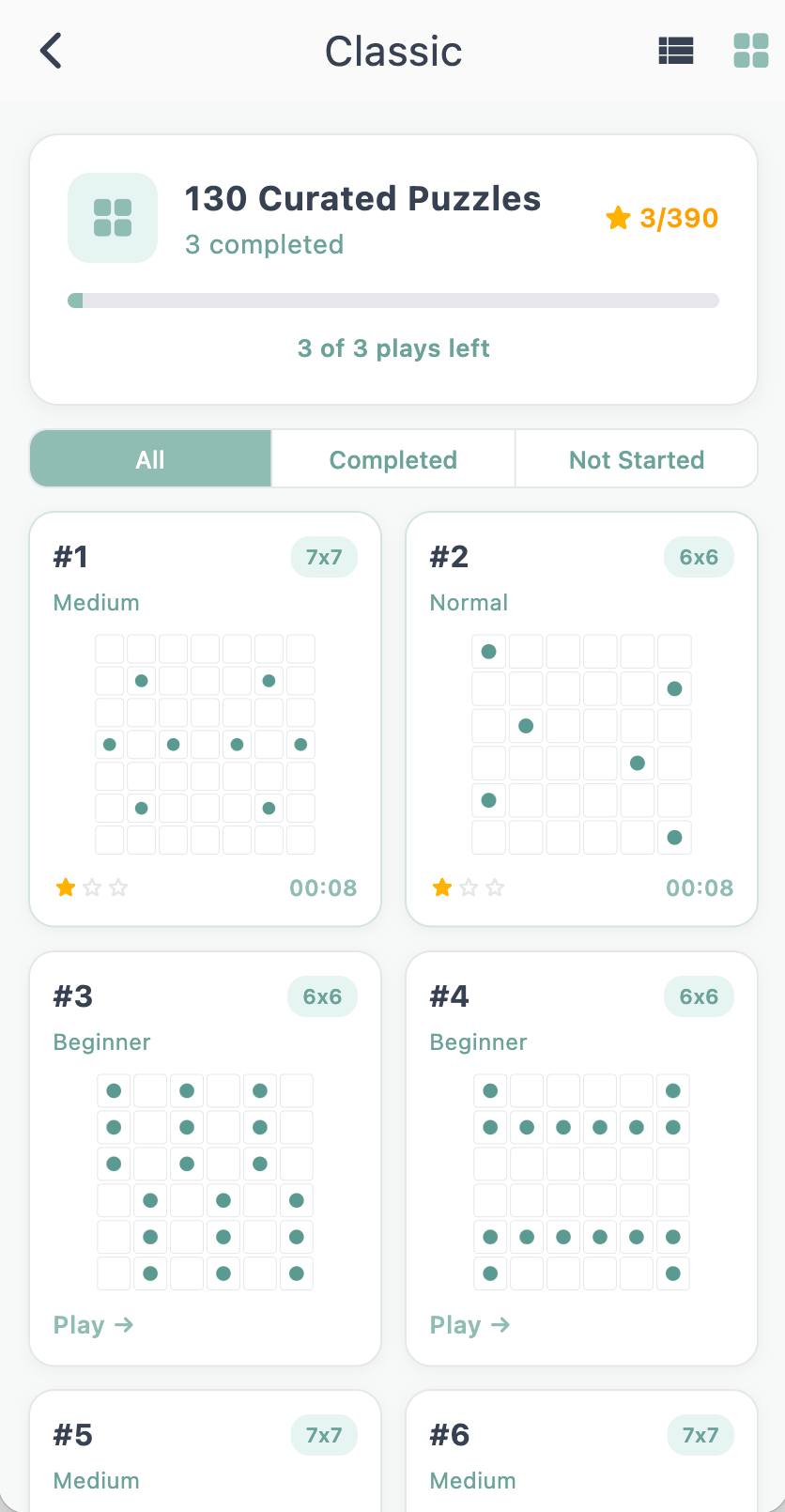Zip Game Classic 模式