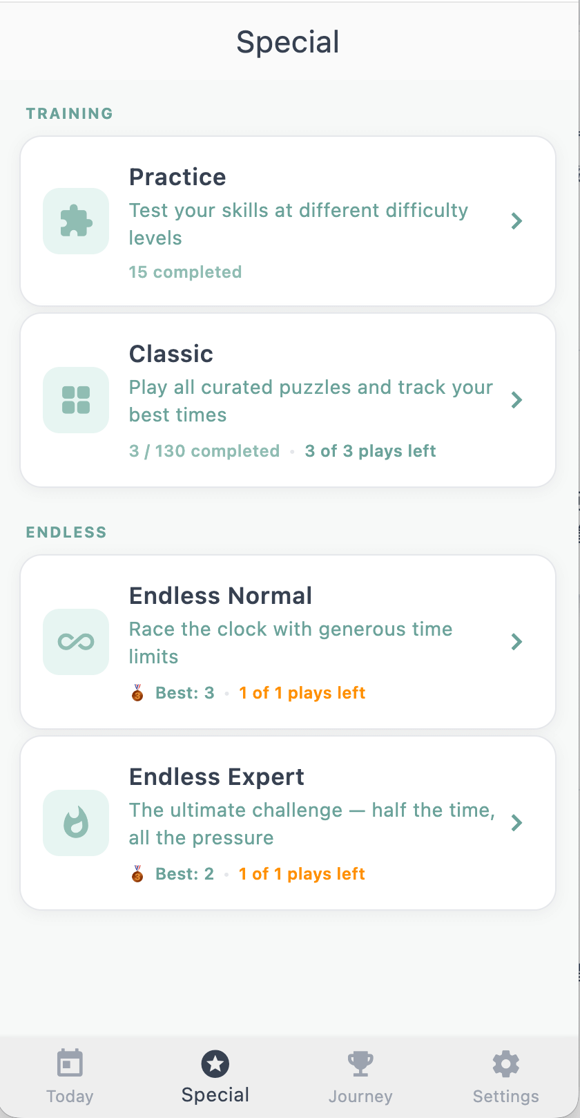 Zip Game Endless 模式